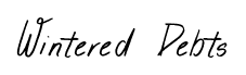 Wintered Debts font