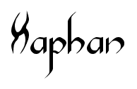 Xaphan font