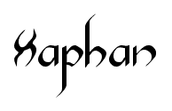 Xaphan font