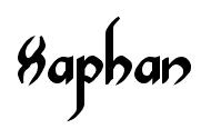 Xaphan font