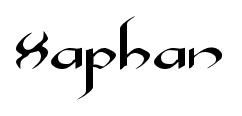 Xaphan font