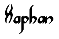 Xaphan font