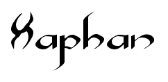Xaphan font