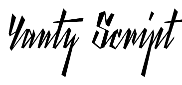 Yanty Script font