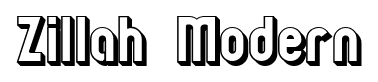 Zillah Modern font