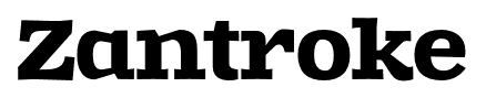 Zantroke font