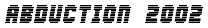 Abduction 2002 font