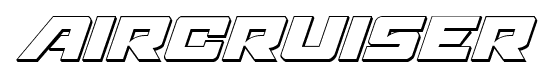 Aircruiser font