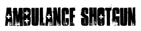 Ambulance Shotgun font