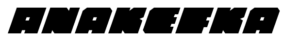 Anakefka font