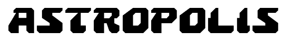 Astropolis font