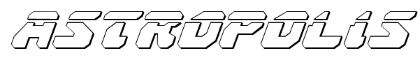 Astropolis font