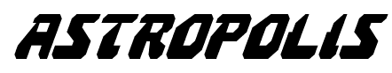 Astropolis font