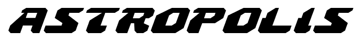 Astropolis font