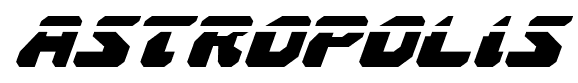 Astropolis font