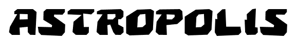 Astropolis font