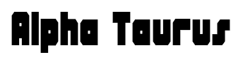 Alpha Taurus font