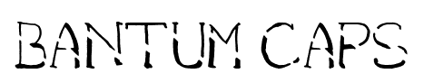 Bantum Caps font