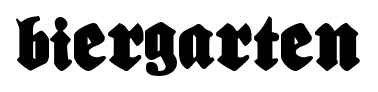 Biergarten font