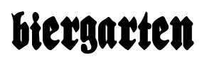Biergarten font