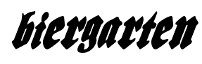 Biergarten font