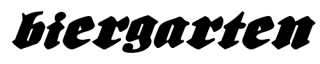Biergarten font
