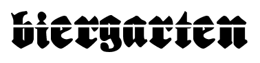 Biergarten font