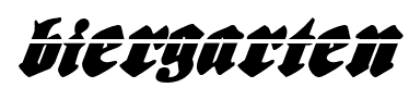 Biergarten font