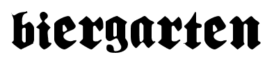 Biergarten font