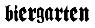 Biergarten font