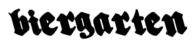 Biergarten font
