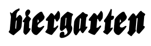 Biergarten font