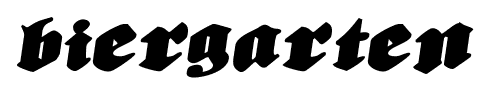 Biergarten font