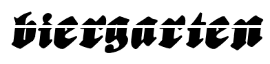 Biergarten font