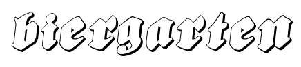 Biergarten font