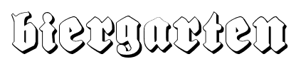 Biergarten font