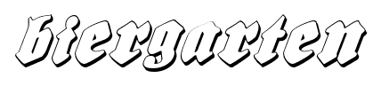 Biergarten font