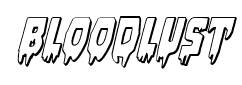 Bloodlust font