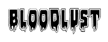 Bloodlust font