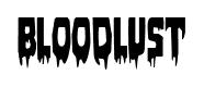 Bloodlust font