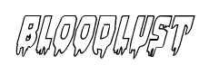 Bloodlust font