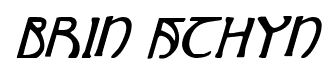 Brin Athyn font