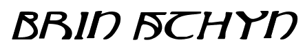 Brin Athyn font