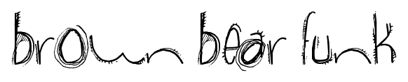 Brown Bear Funk font