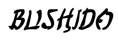 Bushido font