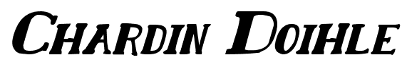 Chardin Doihle font