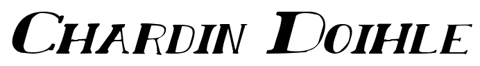 Chardin Doihle font