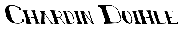 Chardin Doihle font