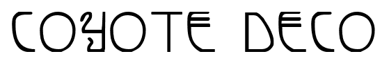 Coyote Deco font