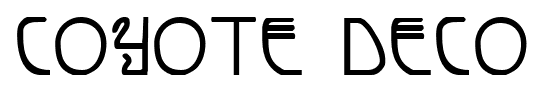 Coyote Deco font